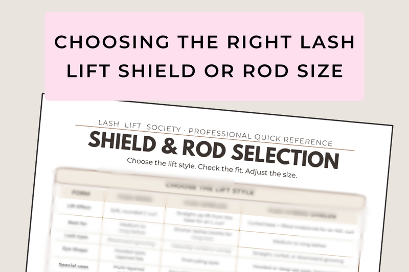 How to Choose the Right Lash Lift Shield & Rod Size