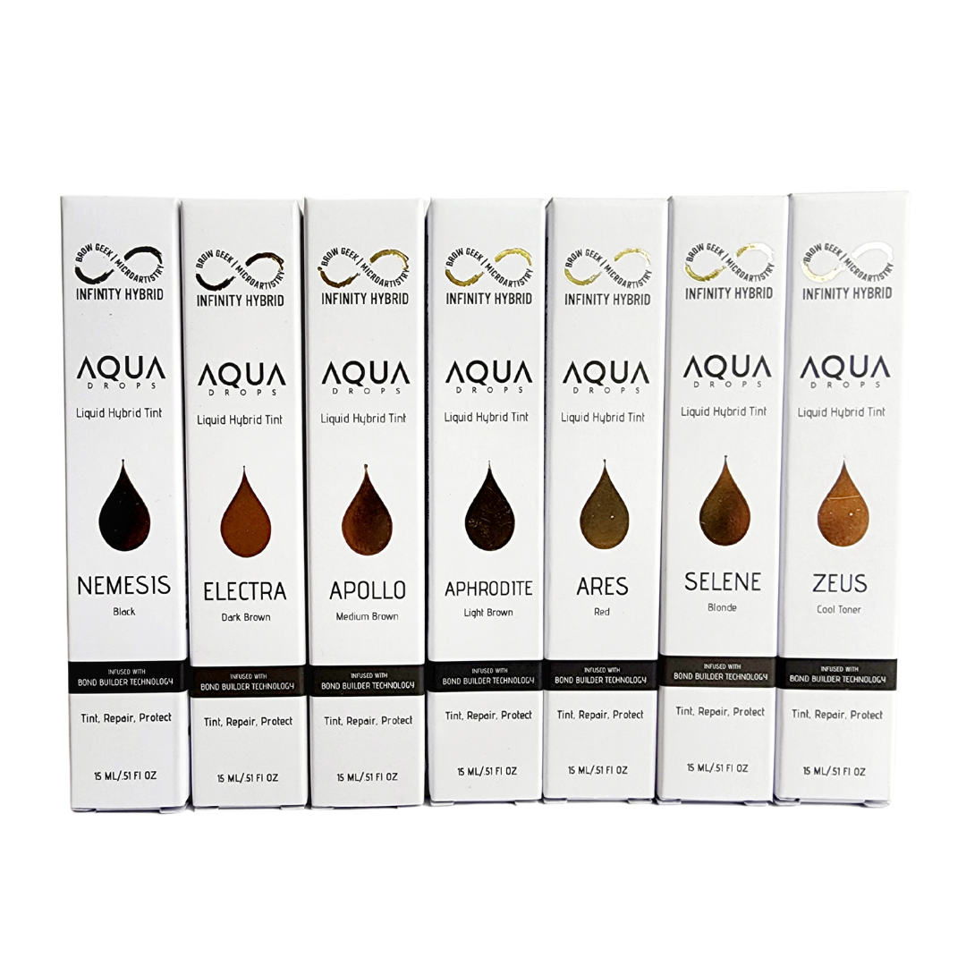 Infinity Aqua Drops color range - all 7 boxes