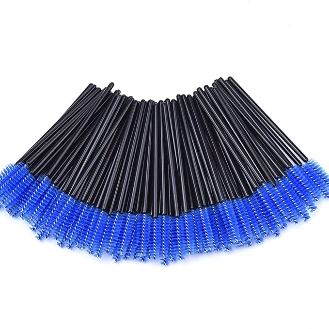 Disposable Mascara Wands - Blue - Pack of 50