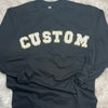 Chenille Patch Sweatshirt - CUSTOM (4 colors available)